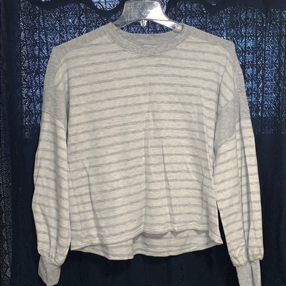 AE Grey striped long sleeve